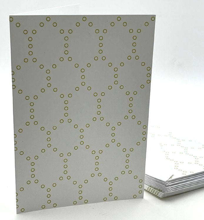 Sage Green Hexagon Notecard Sets