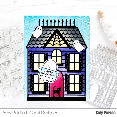 Pretty Pink Posh Halloween House Die