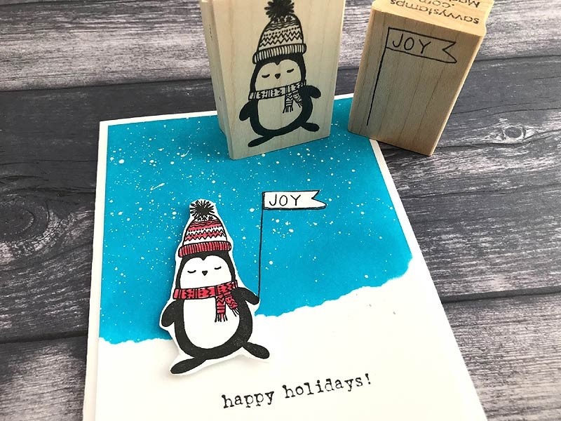 Savvy Stamps Penguin Stamp 1630f