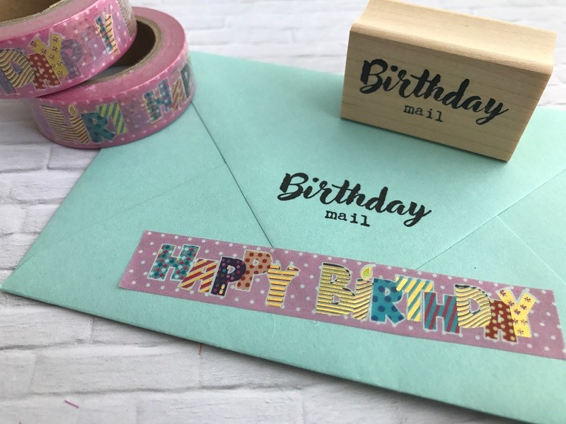 Happy Birthday Washi Tape