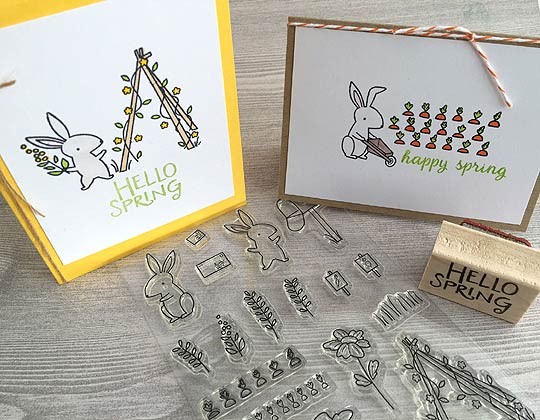 Hop to It Clear Stamp Set CL401 
