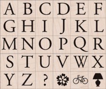 Garamond Letter Set