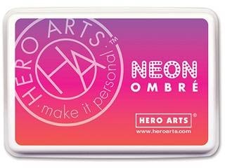Neon Red to Purple Ombre Pad