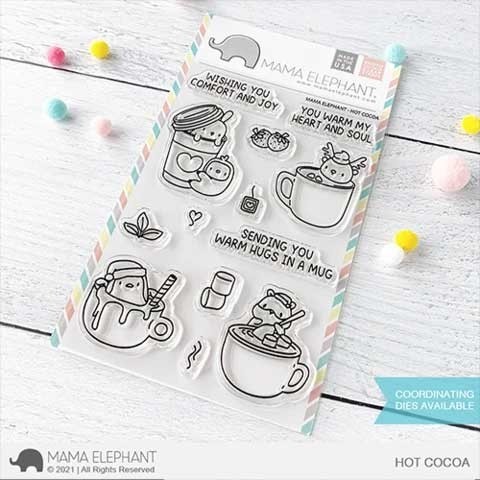 Mama Elephant Hot Cocoa Clear Stamp Set