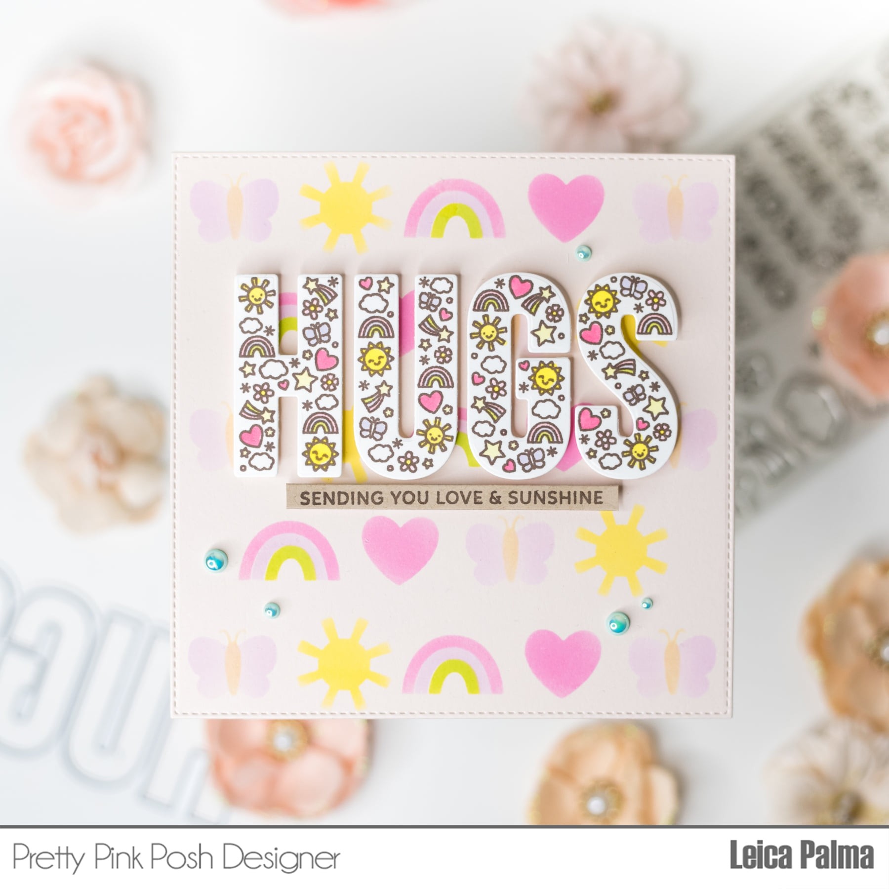 Pretty Pink Posh Hugs stamp set