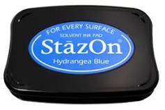 Hydrangea Blue StazOn Solvent Ink Pad