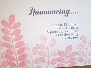 Pink Announcement