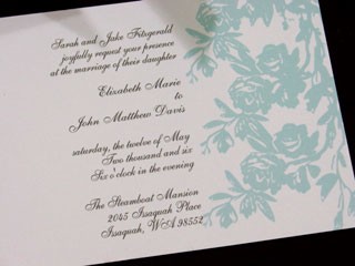 Rose Branch Invitation