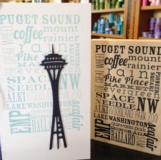 Seattle Word Background