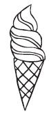 Savvy Stamps Mini Ice Cream 1637b