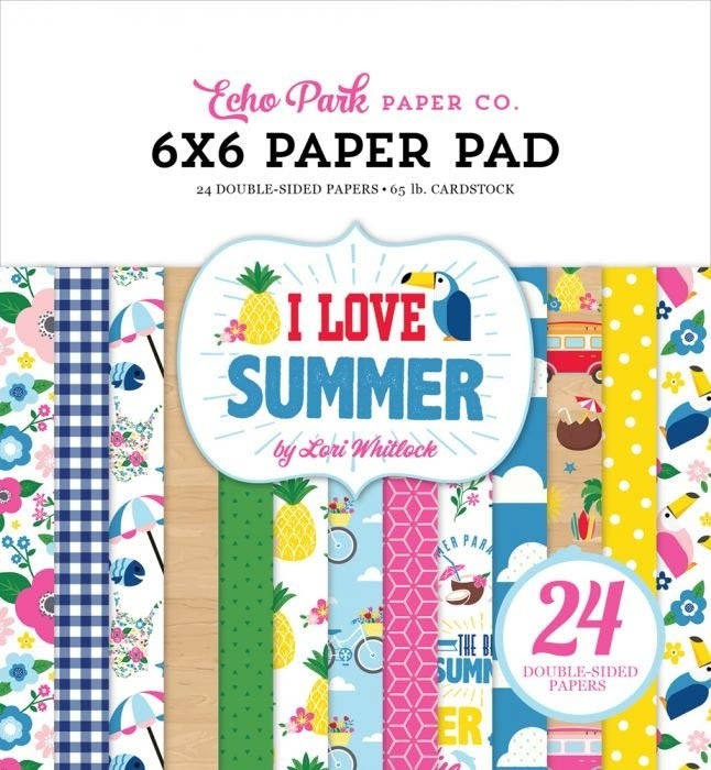 sale - Echo Park I Love Summer Paper Pad