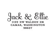 Jack & Ellie Custom Stamp