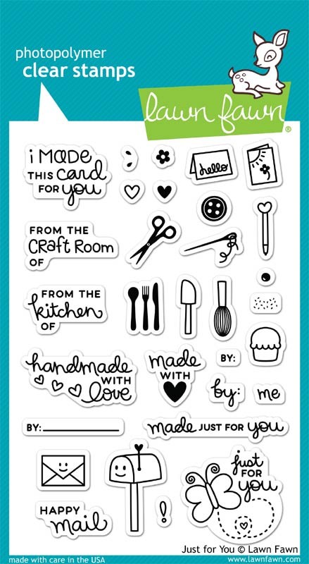 Lawn Fawn Just for You clear stamps