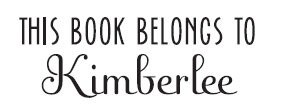 Book Belongs to Kimberlee
