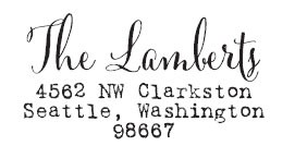 The Lamberts Custom Stamp