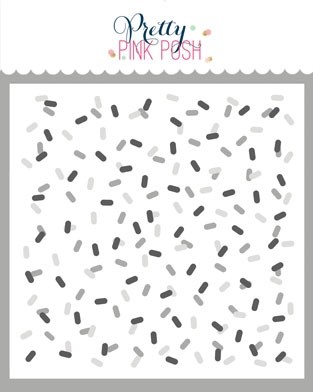 Pretty Pink Posh Layered Confetti Stencils (3 pack)