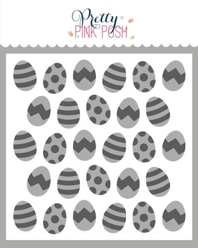 Pretty Pink Posh Layered Eggs Stencils (2 layer) 