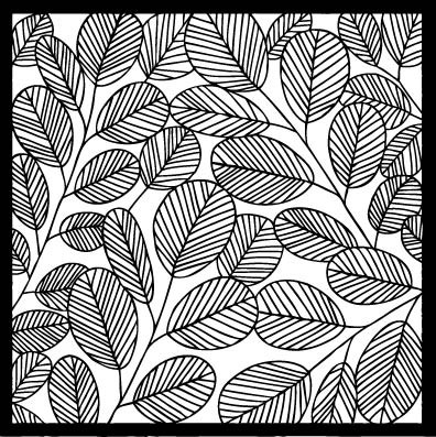Flora and Fauna Leaf Stencil 40012