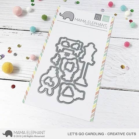 SALE - Mama Elephant Let's Go Caroling - Creative Cuts