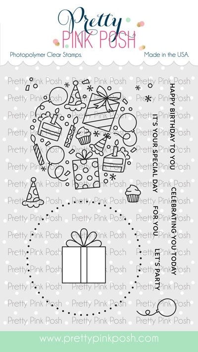 Pretty Pink Posh Let's Party Stamp Set