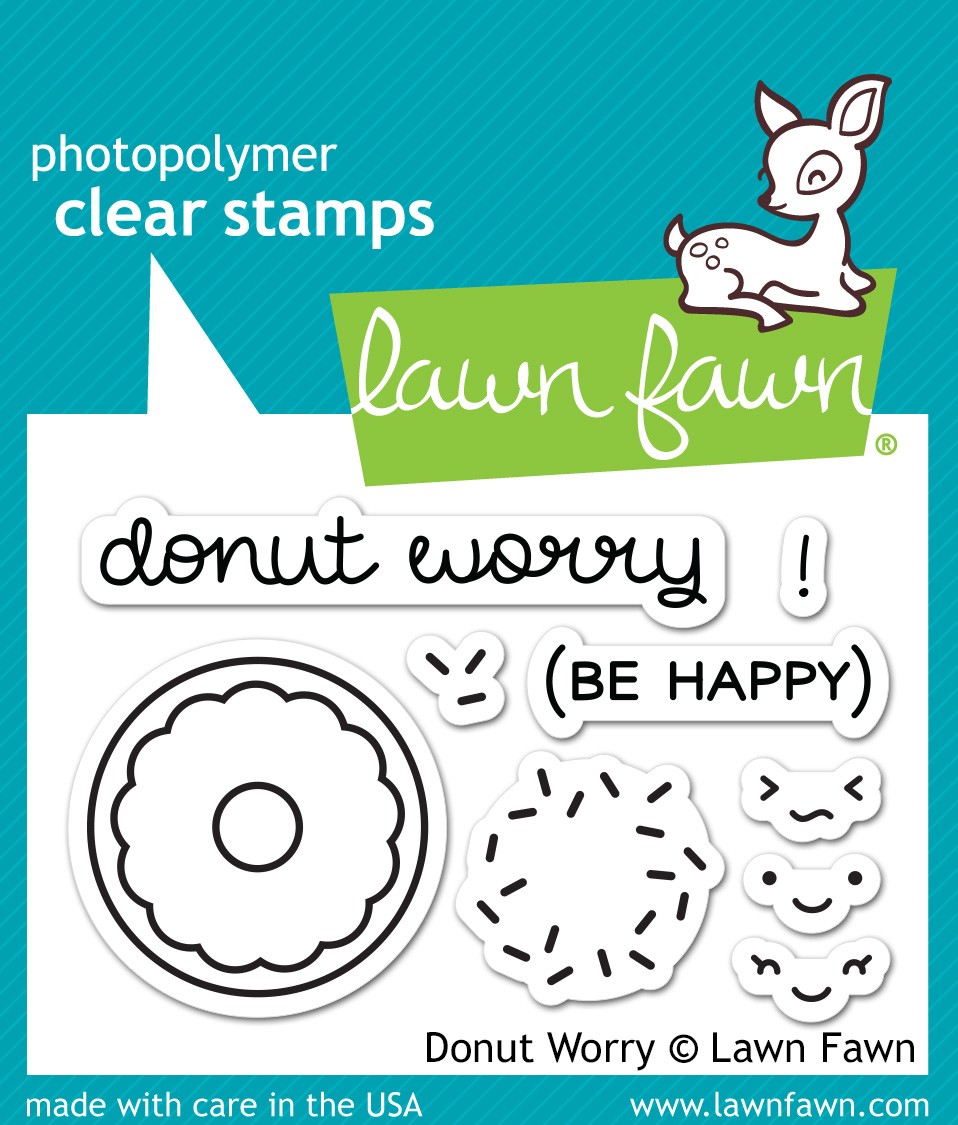 Lawn Fawn Donut Worry clear stamps