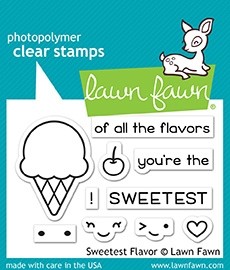 Lawn Fawn Sweetest Flavor Clear Stamp Set LF1698