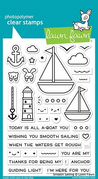 Lawn Fawn smooth sailing clear set