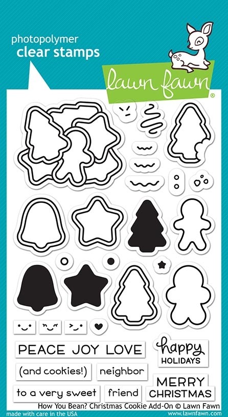 Lawn Fawn how you bean? christmas cookie add-on lf2033