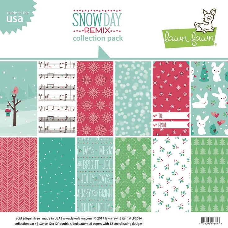 Lawn Fawn snow day remix petite paper pack