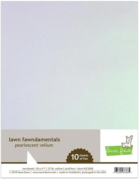 Lawn Fawn pearlescent vellum  
