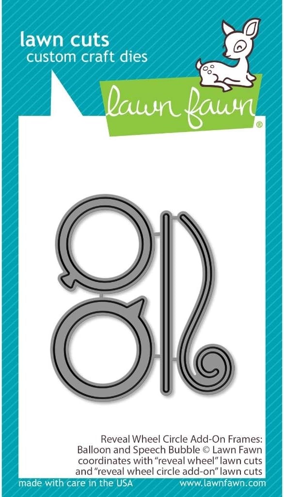 Lawn Fawn reveal wheel circle add-on frames: balloon and speech bubble LF2255