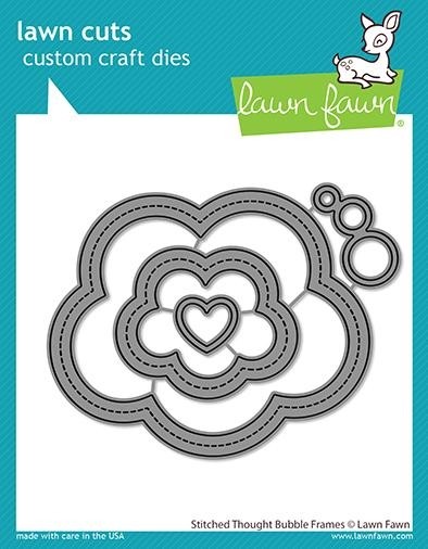 Lawn Fawn stitched thought bubble frames LF2575