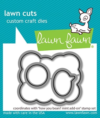 Lawn Fawn how you bean? mint add-on lawn cuts LF2683