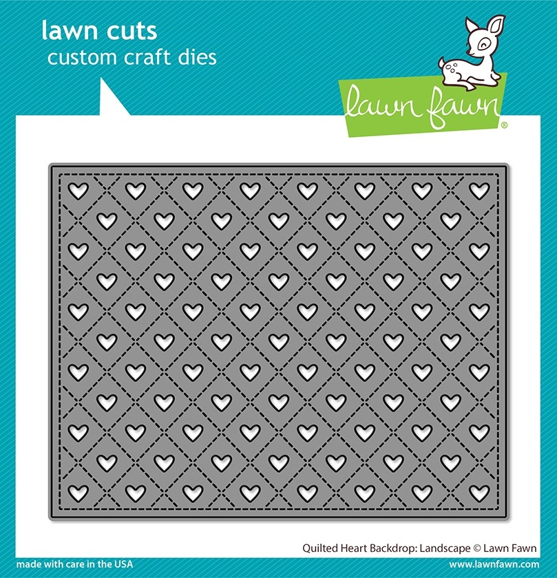 Lawn Fawn quilted heart backdrop landscape LF2738