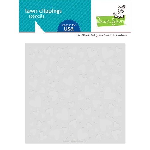 Lawn Fawn Stencils Lots of Hearts Background LF2740
