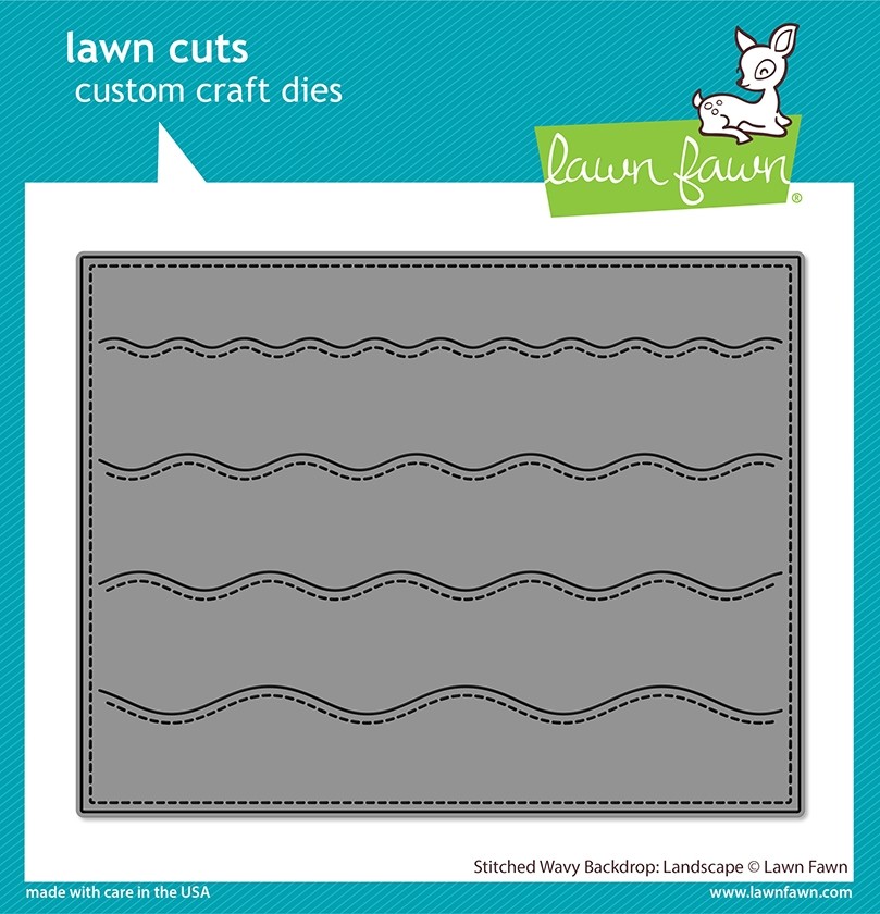 Lawn Fawn stitched wavy backdrop: landscape LF2889