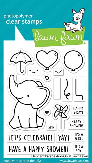 Lawn Fawn Elephant Parade Add-On LF3067