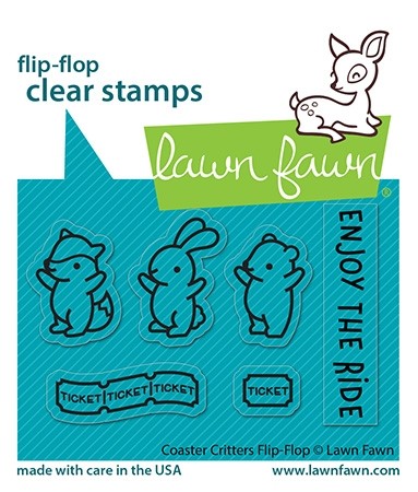 Lawn Fawn Coaster Critters Flip-Flop LF3075