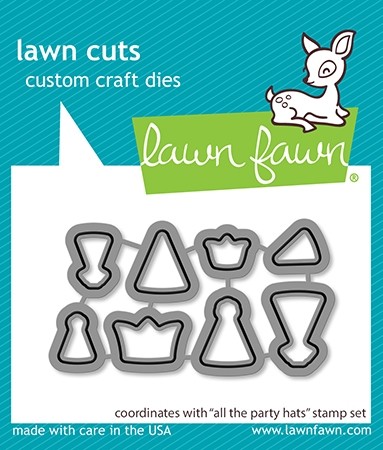 Lawn Fawn all the party hats lawn cuts LF3173