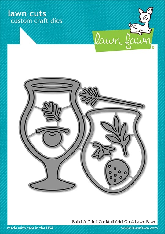 Lawn Fawn build-a-drink cocktail add-on LF3177