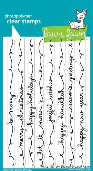 lawn fawn winter scripty sayings stamp set