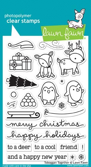 Lawn Fawn Toboggan Together Clear Set