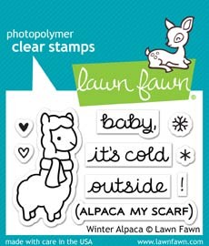 Lawn Fawn Winter Alpaca Clear Stamps