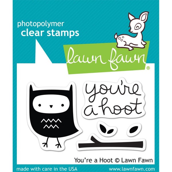 Lawn Fawn You're a Hoot clear set
