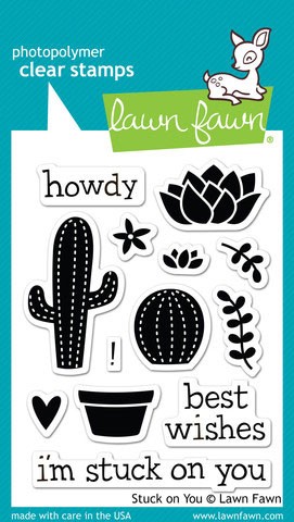 Lawn Fawn Stuck on you clear set