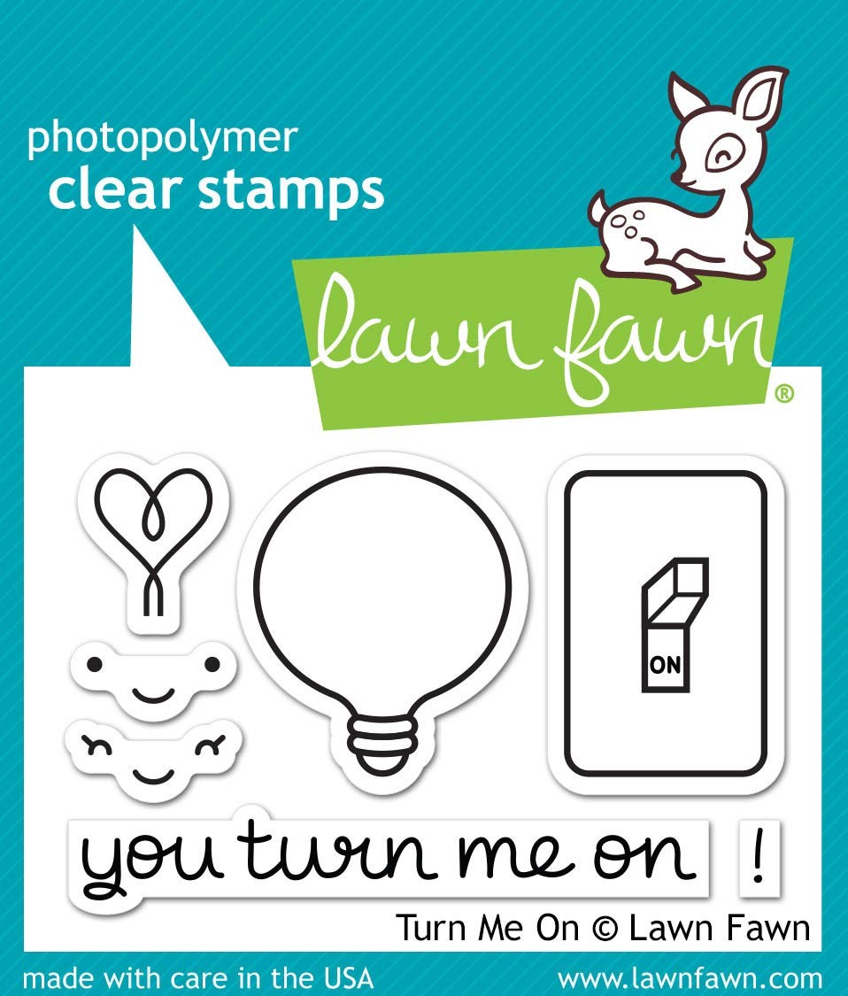 Lawn Fawn You Turn Me On clear stamps