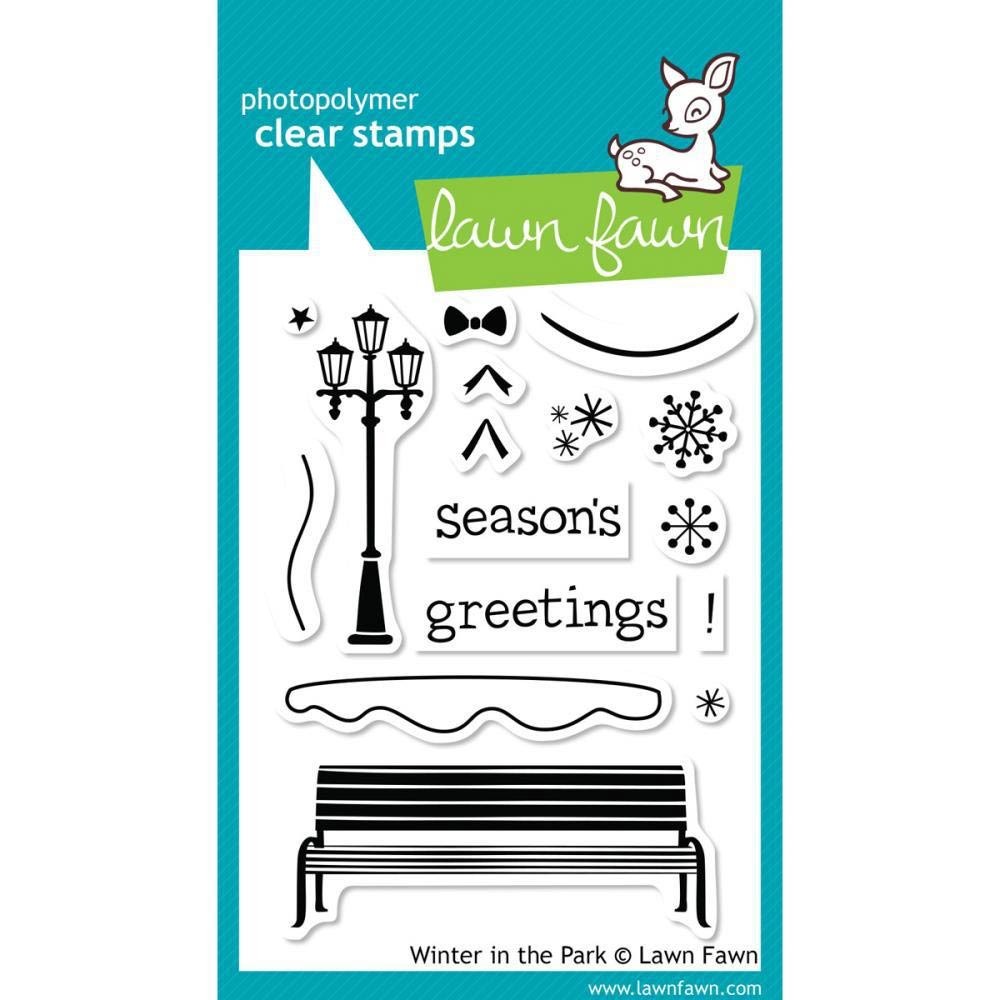 Lawn Fawn Winter in the Park Clear Stamps