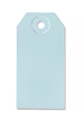 Small Light Blue Shipping Tags