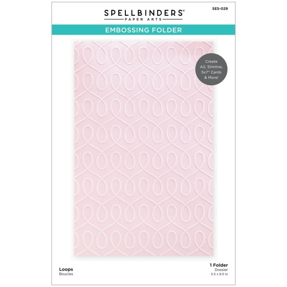 Spellbinders Embossing Folder - Loops SES029