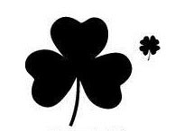 5688E - Shamrock Stamp with clover on the side 